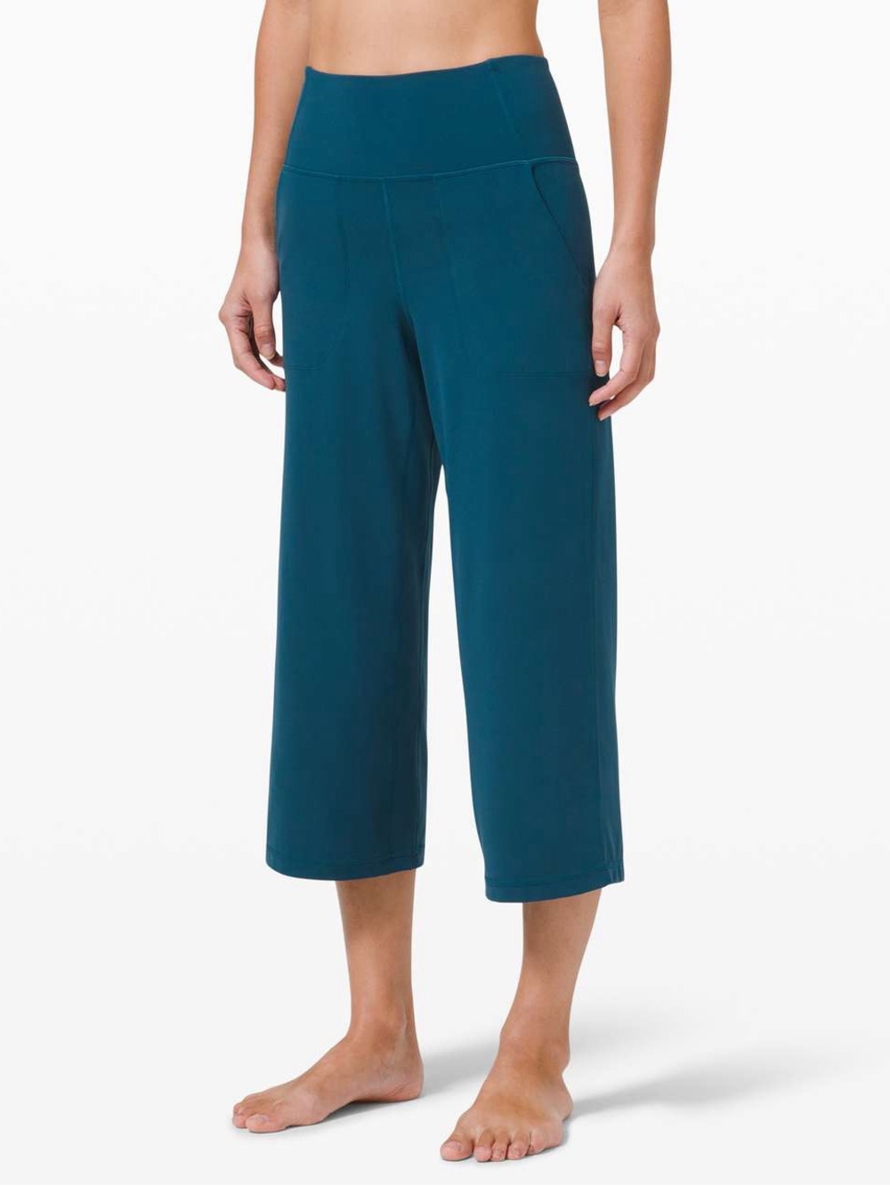 Lululemon Align™ High-Rise Wide-Leg Cropped Pant in dark blue